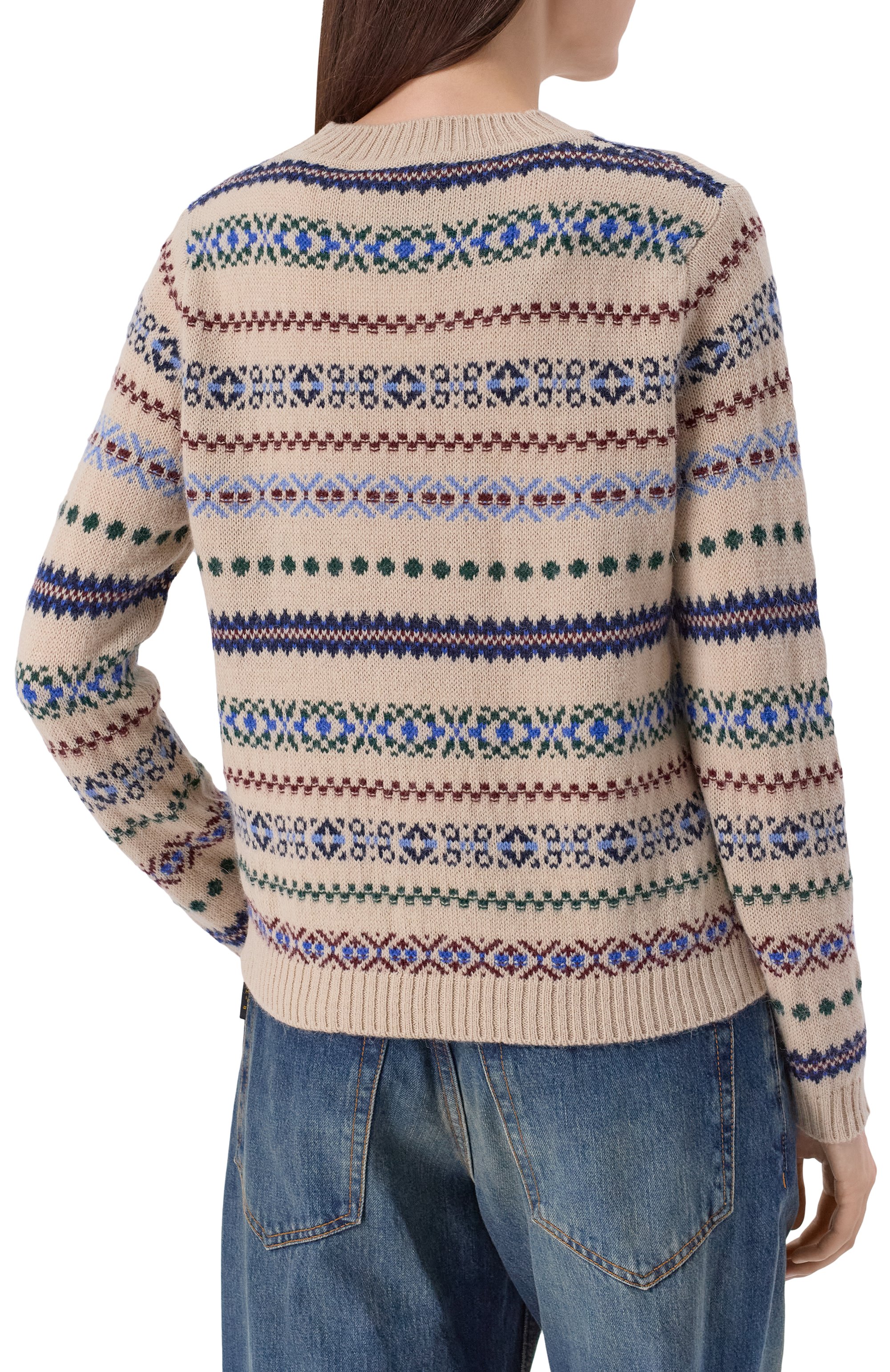 Свитер WEEKEND MAX MARA кремового цвета по цене 33100 руб., арт. QUIRETE, фото 4 Свитер WEEKEND MAX MARA, арт. QUIRETE, фото 4