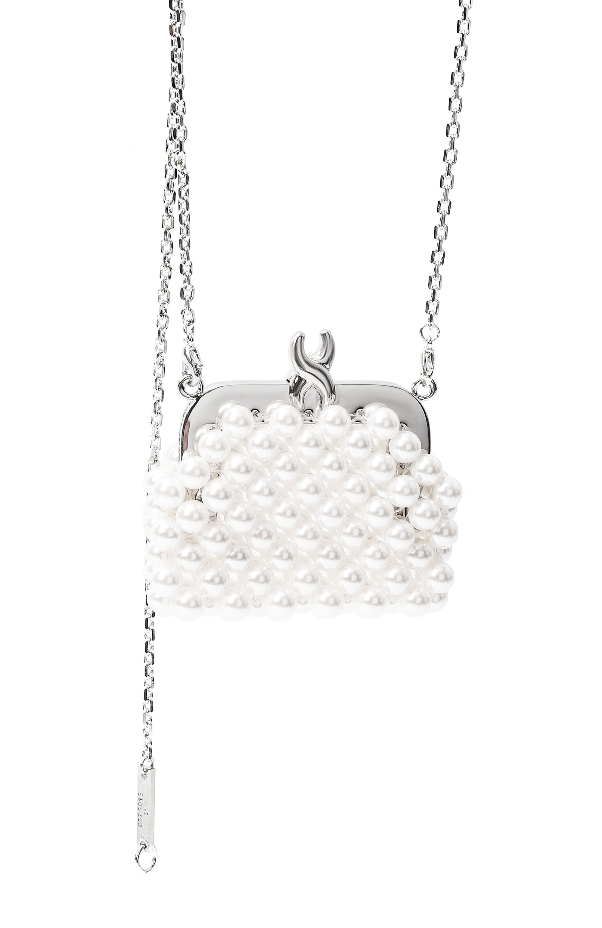 Колье SSIL белого цвета по цене 30750 руб., арт. SS23FZX166WBFFFPP, фото 3 Колье SSIL, арт. SS23FZX166WBFFFPP, фото 3