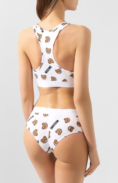 Бра-топ MOSCHINO белого цвета по цене 5645 руб., арт. A6801/9005, фото 3 Бра-топ MOSCHINO, арт. A6801/9005, фото 3