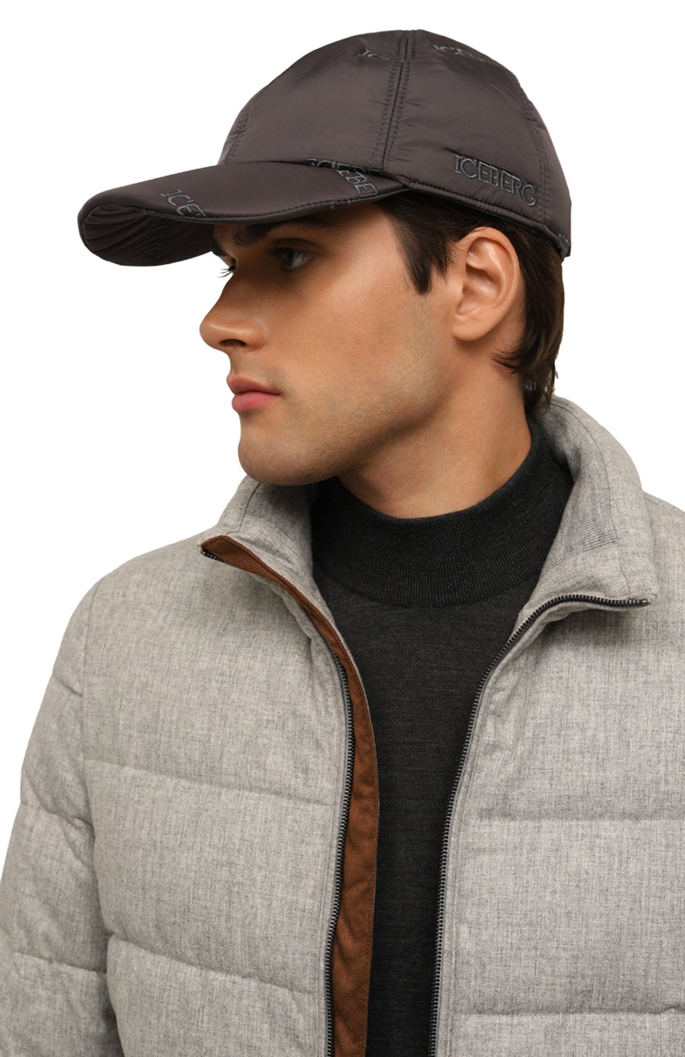 Бейсболка ICEBERG темно-серого цвета по цене 12750 руб., арт. 7106/6952, фото 2 Бейсболка ICEBERG, арт. 7106/6952, фото 2