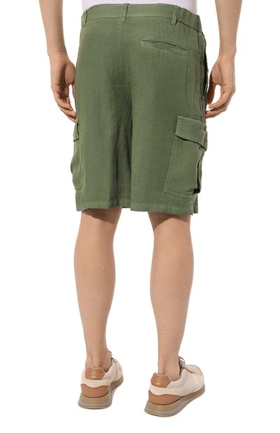 Льняные шорты 120% LINO, арт. 31ALIM29D4/000D943/S00, фото 4