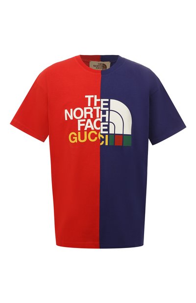 Хлопковая футболка the north face x gucci GUCCI, арт. 671437 XJDQ9, фото 1