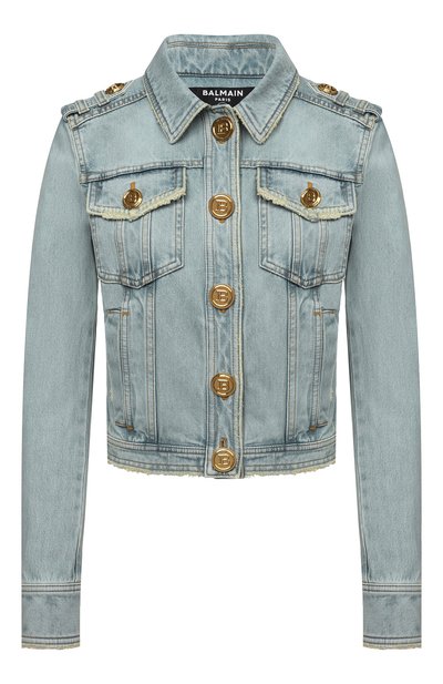 Женская джинсовая куртка BALMAIN, арт. XF1TC040/DB53