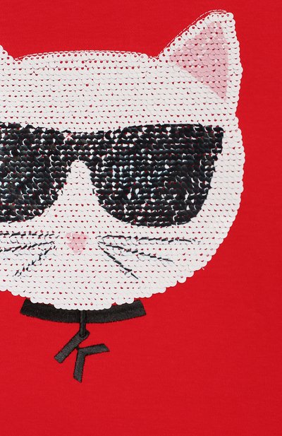 Хлопковое платье KARL LAGERFELD KIDS, арт. Z12122, фото 3