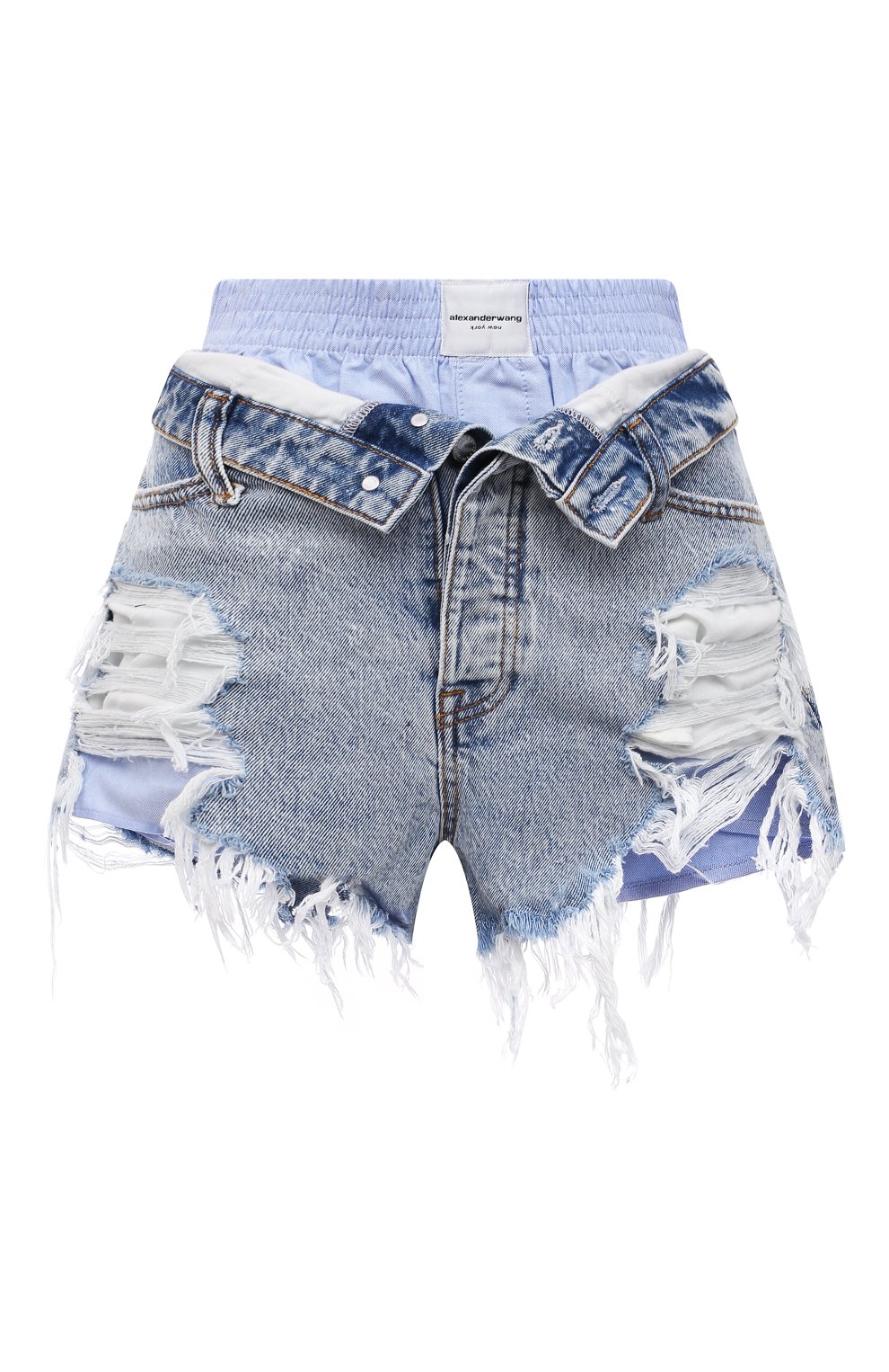 Джи нсовые шорты ALEXANDER WANG, арт. 4DC2214919, фото 1