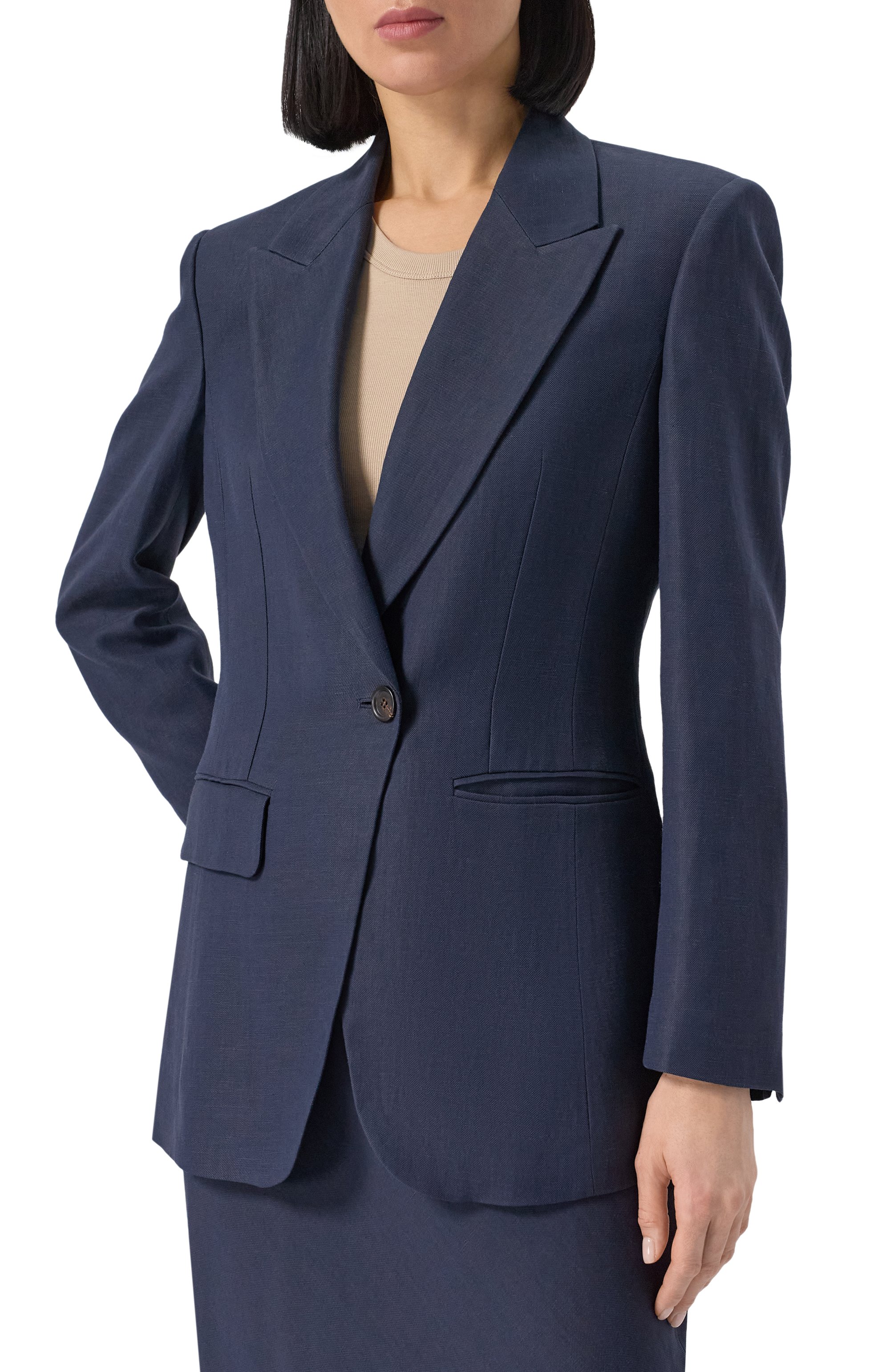 Жакет из вискозы и льна BRUNELLO CUCINELLI, арт. MH1262682, фото 3