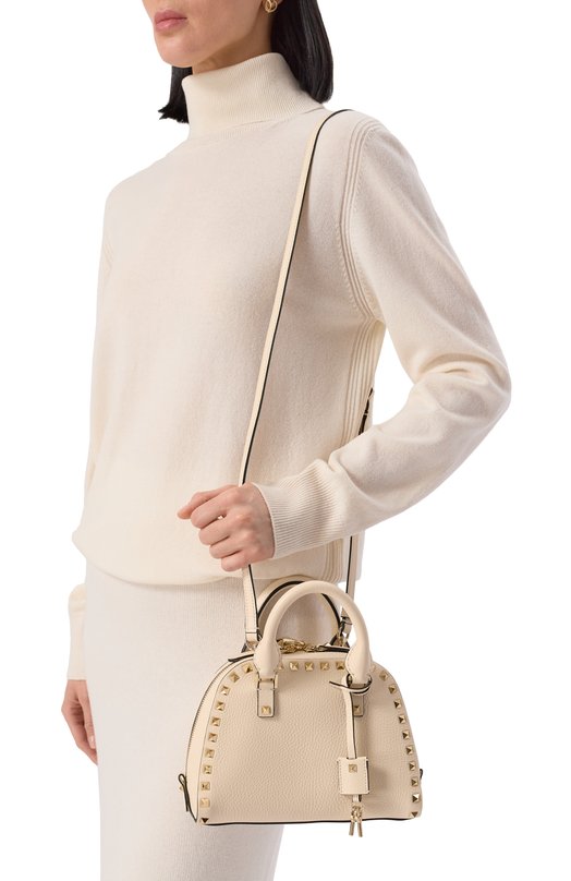 Сумка Rockstud Valentino 6W2B0Q97/VSF Кремовый  6W2B0Q97/VSF Фото 2