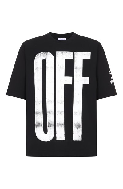 Мужская хлопковая футболка OFF-WHITE, арт. 0MAA120F25JER00L