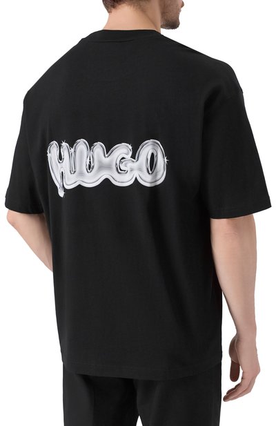 Хлопковая футболка HUGO BLUE, арт. 50549769, фото 4