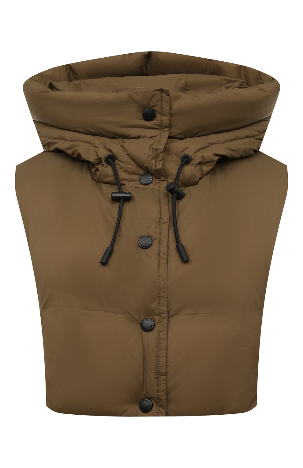 Пуховый капюшон YS ARMY PARIS хаки цвета по цене 25200 руб., арт. 22WFA067XXF64W, фото 1 Пуховый капюшон YS ARMY PARIS, арт. 22WFA067XXF64W, фото 1