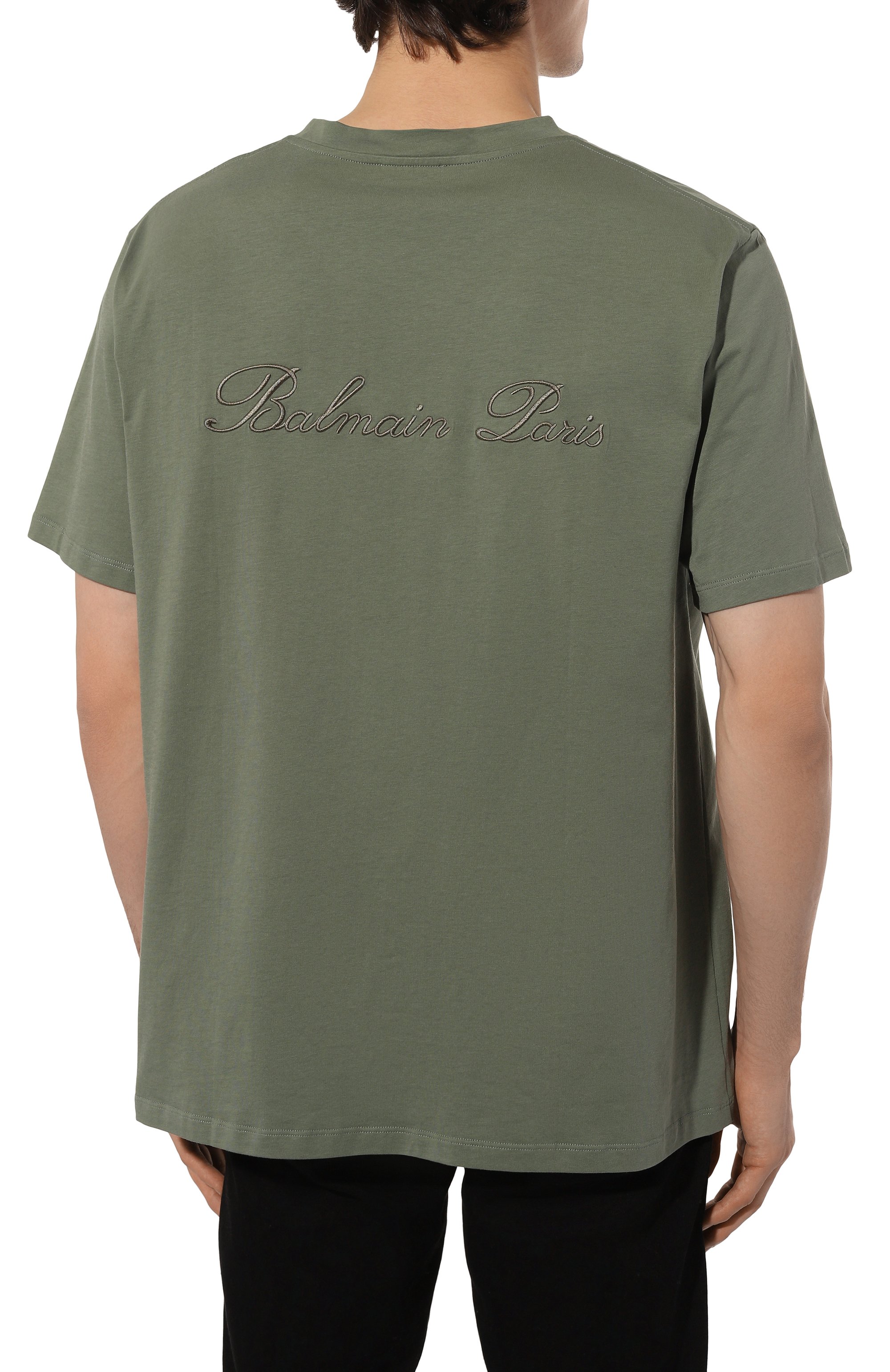 Хлопковая футболка BALMAIN, арт. DH1EG010/BC68, фото 4