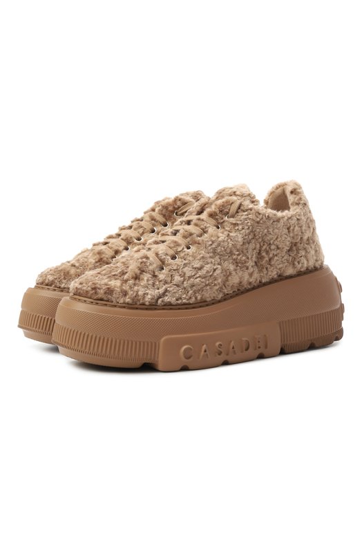 Текстильные кеды Nexus Casadei 2X078A0711C2187 Бежевый 2X078A0711C2187