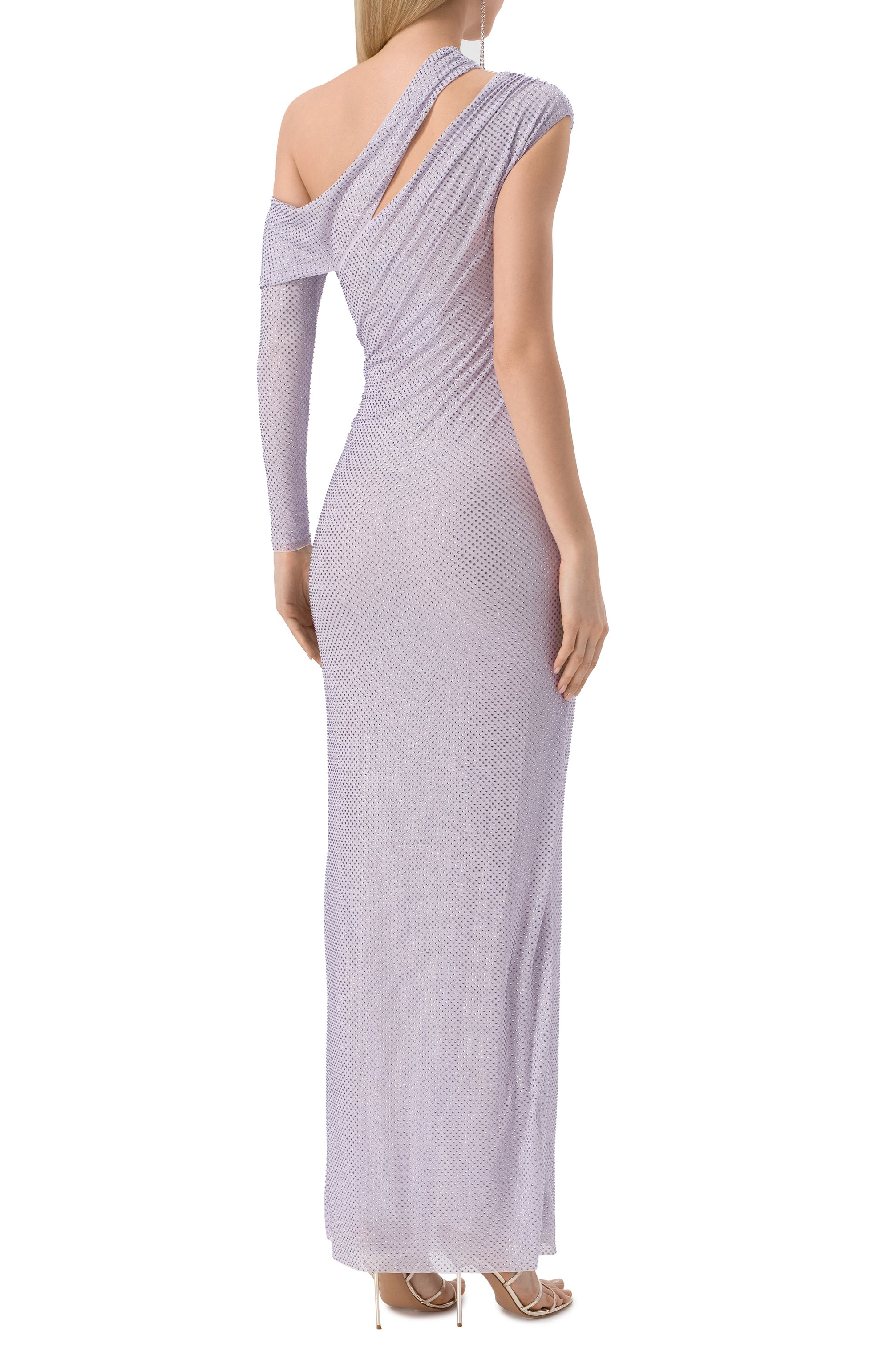 Платье с отделкой стразами SELF-PORTRAIT, арт. SS25-169X-L, фото 4