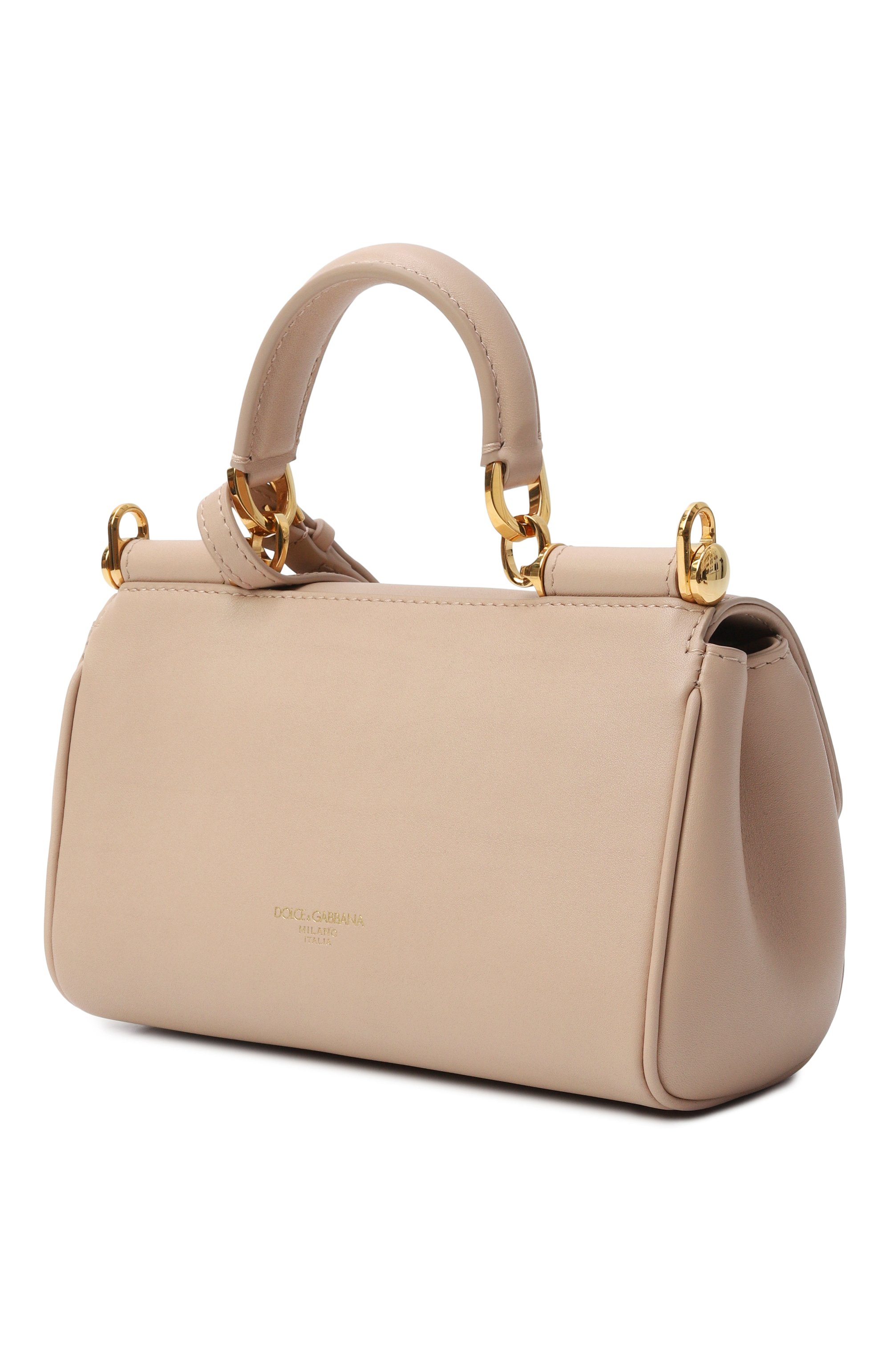 Сумка my sicily mini DOLCE & GABBANA светло-бежевого цвета по цене 216500 руб., арт. BB7864/B7321, фото 4 Сумка my sicily mini DOLCE & GABBANA, арт. BB7864/B7321, фото 4