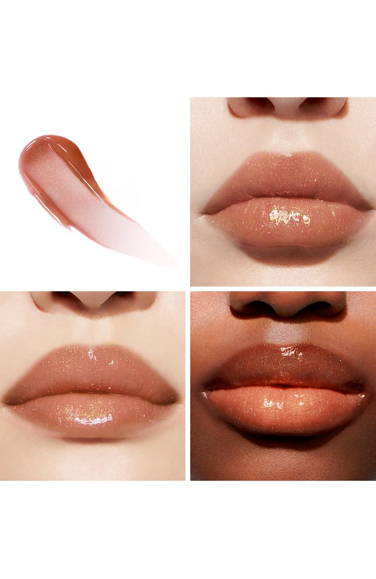 Блеск-плампер для губ dior addict lip maximizer, оттенок 045 ореховый шиммер (6ml) DIOR  цвета, арт. C031900045 | Фото 3 (Региональные ограничения белый список (Axapta Mercury): Не проставлено; Нос: Не проставлено; Финишное покрытие: Блестящий; Обьем косметики: 6ml)