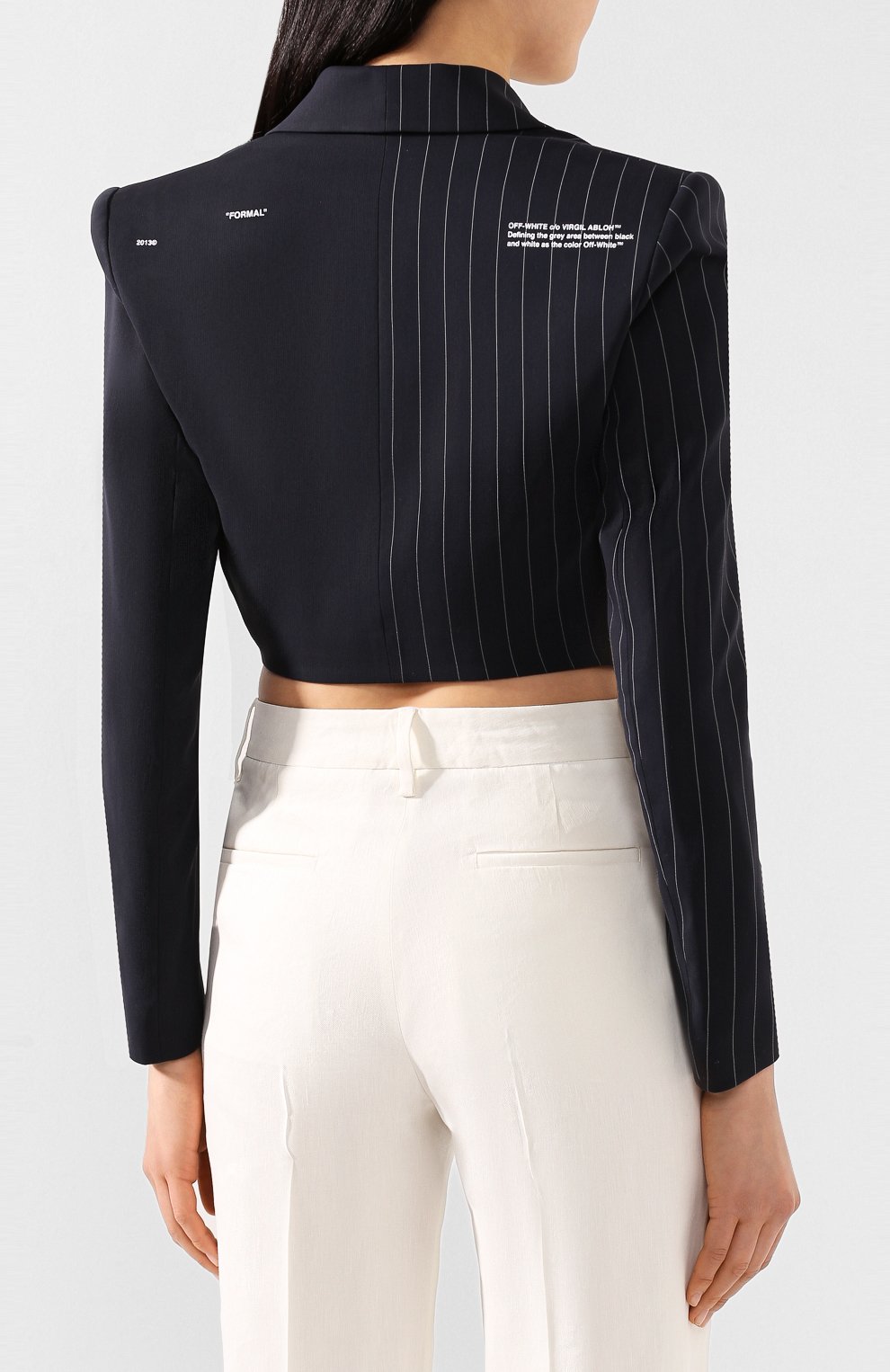 Жакет из смеси хлопка и вискозы OFF-WHITE, арт. 0WEF042S20FAB0014500, фото 4