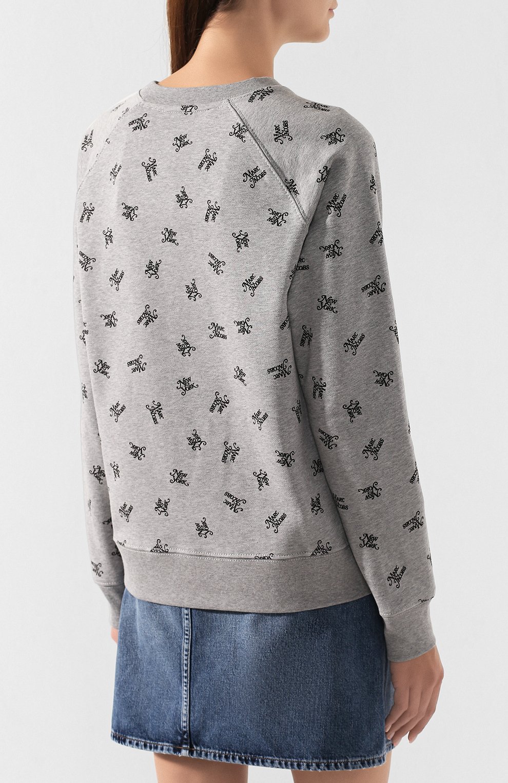 Хлопковый свитшот MARC JACOBS (THE) серого цвета по цене 26500 руб., арт. M4008007, фото 4 Хлопковый свитшот MARC JACOBS (THE), арт. M4008007, фото 4