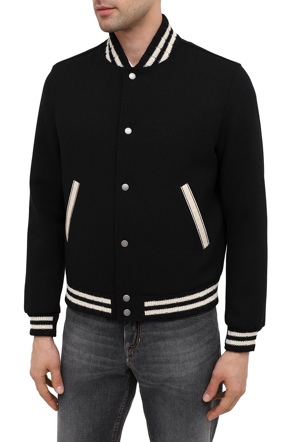 Шерстяной бомбер SAINT LAURENT, арт. 625918/Y180W, фото 3