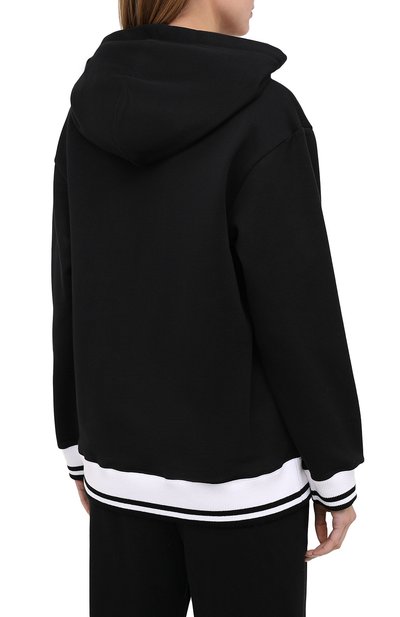 Хлопковое худи DOLCE & GABBANA черного цвета по цене 85100 руб., арт. F9I51Z/G7XHX, фото 4 Хлопковое худи DOLCE & GABBANA, арт. F9I51Z/G7XHX, фото 4