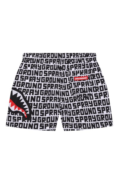 Плавки-шорты SPRAYGROUND, арт. SPY1468WHT/SHARK CENTRAL INFINITY SWIM TRUNKS, фото 2