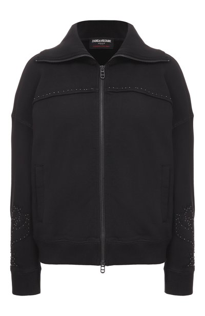Женский хлопковая толстовка ZADIG AND VOLTAIRE, арт. JWSS01655