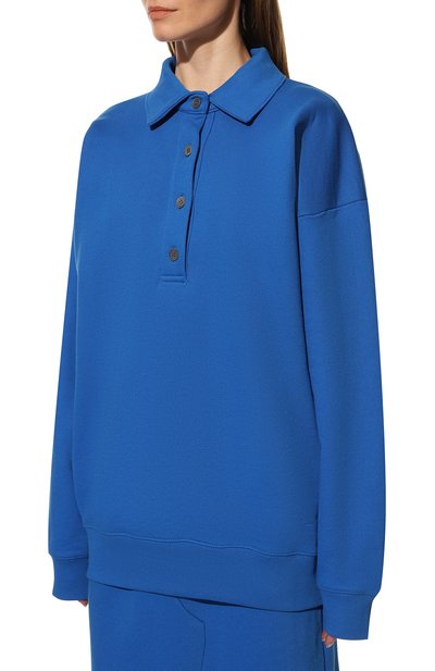 Хлопковое поло DRIES VAN NOTEN синего цвета по цене 45600 руб., арт. 222-011129-5615, фото 3 Хлопковое поло DRIES VAN NOTEN, арт. 222-011129-5615, фото 3