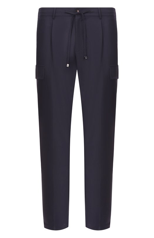 Шерстяные брюки-карго Andrea Campagna SPIAGGIA 1P CARG0/RD1750 Синий SPIAGGIA 1P CARG0/RD1750