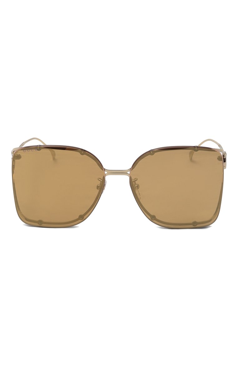 Женские солнцезащитные очки GUCCI золотого цвета, арт. GG1713SA 003 | Фото 3 (Нос: Не проставлено; Региональные ограничения белый список (Axapta Mercury): Не проставлено; Тип очков: С/з; Материал: Металл; Оптика Гендер: оптика-женское; Очки форма: Квадратные)