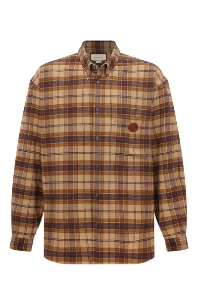 Хлопковая рубашка GUCCI, арт. 629755 Z8AK2, фото 1