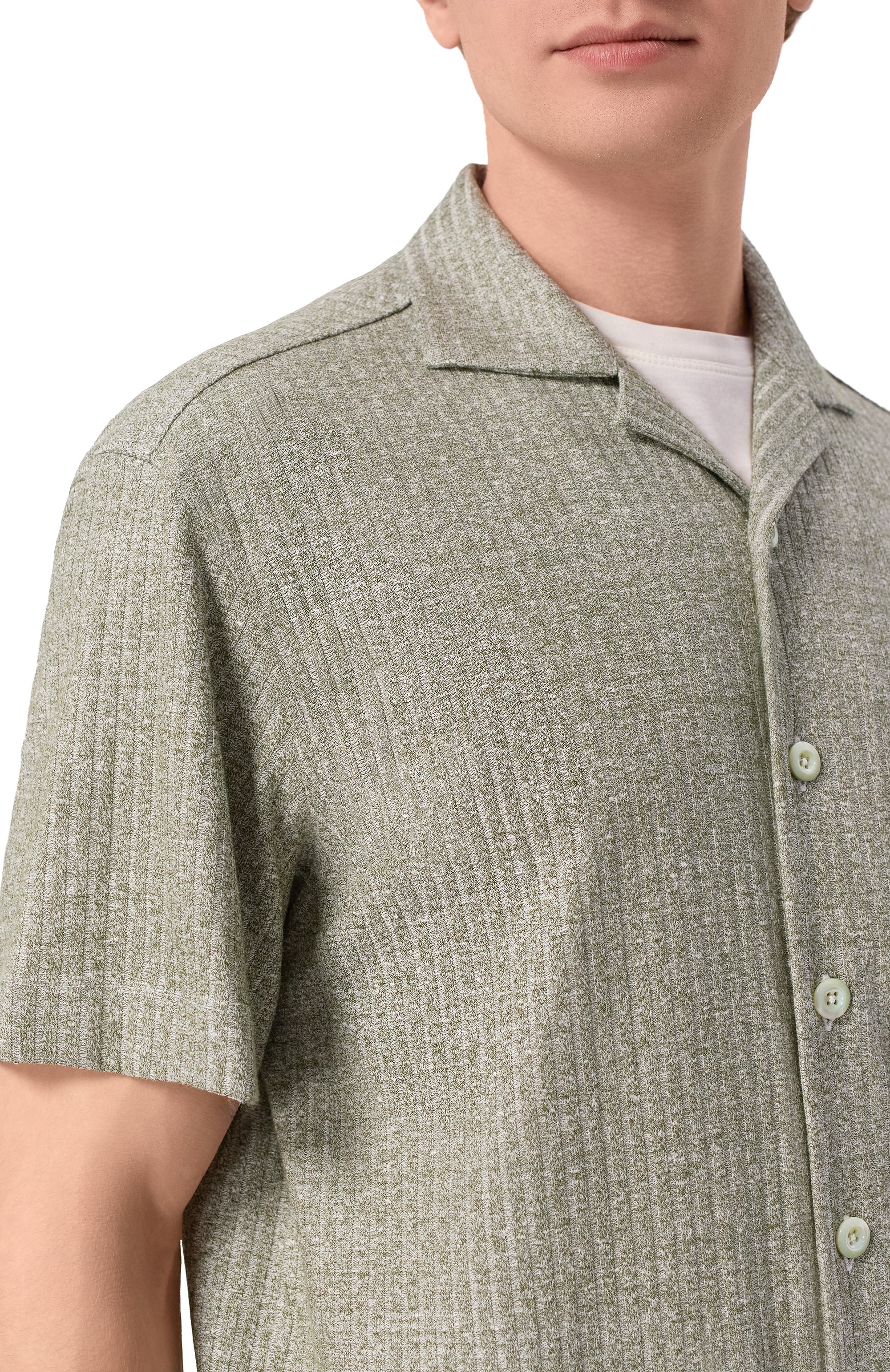Рубашка изо льна и хлопка ANDREA CAMPAGNA, арт. HAVANA SHIRT/EE131, фото 5
