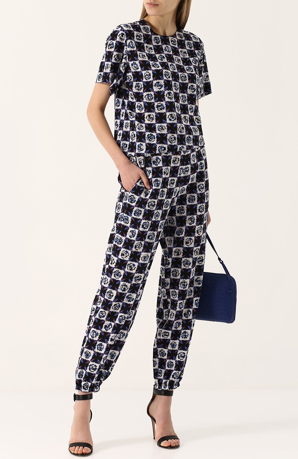 Шелковые брюки с карманами и принтом EMILIO PUCCI, арт. 81RT70/81723, фото 2