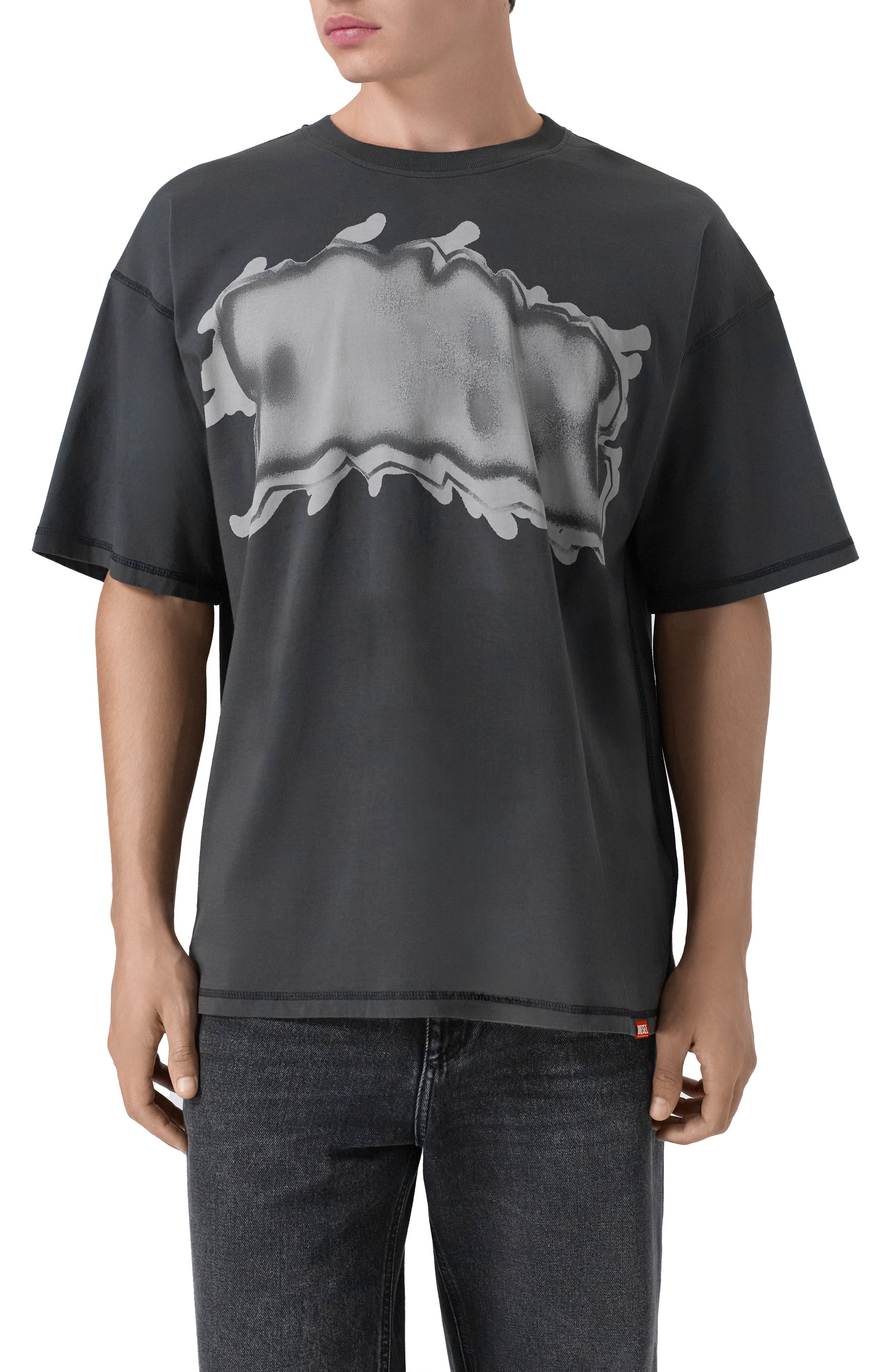 Хлопковая футболка DIESEL, арт. A21564/0TKCI, фото 3