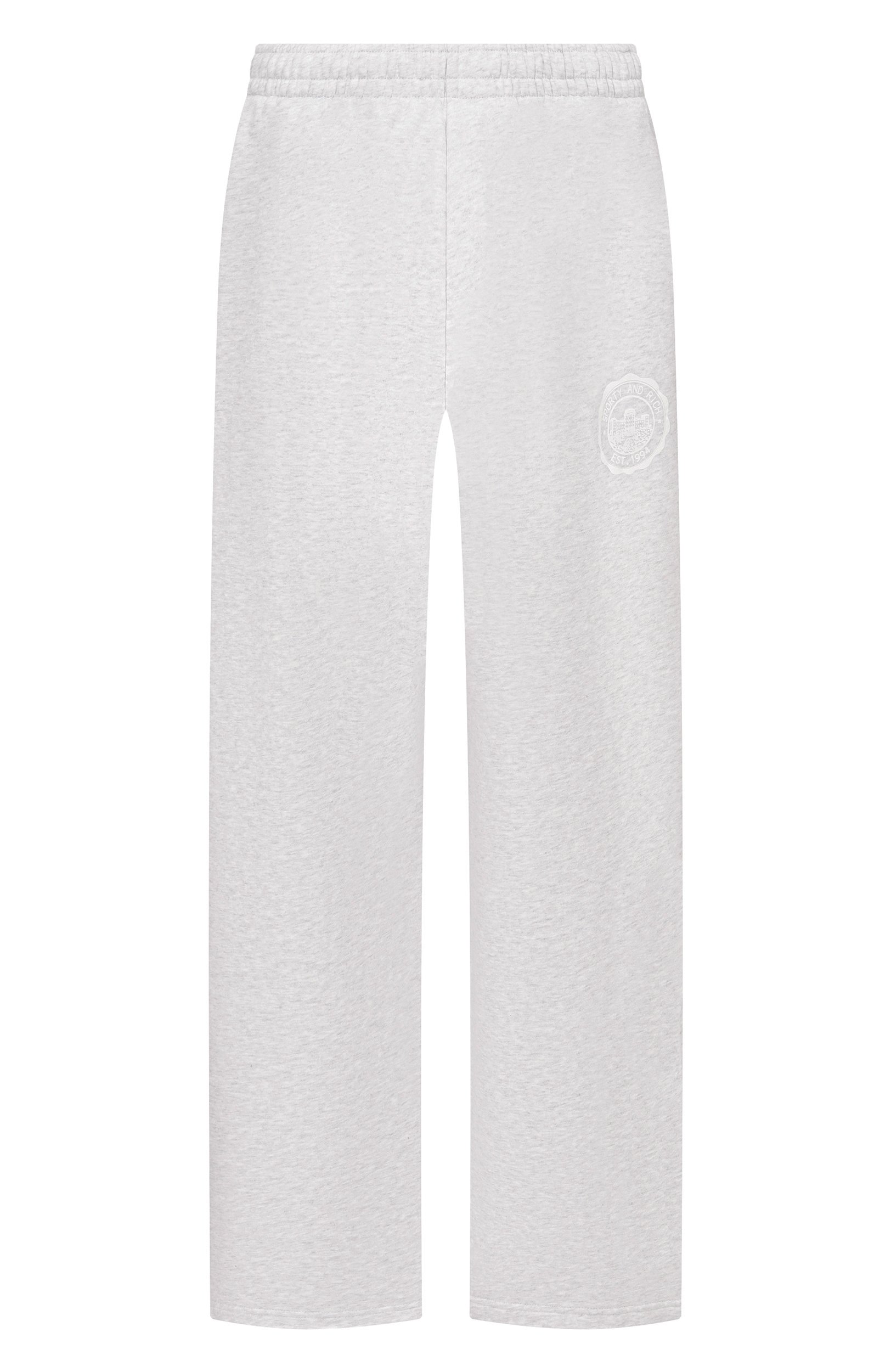 Хлопковые брюки sporty & rich x juicy couture SPORTY AND RICH, арт. PA055716692GY03/JUICY EMBLEM WIDE SWEATPANT, фото 1