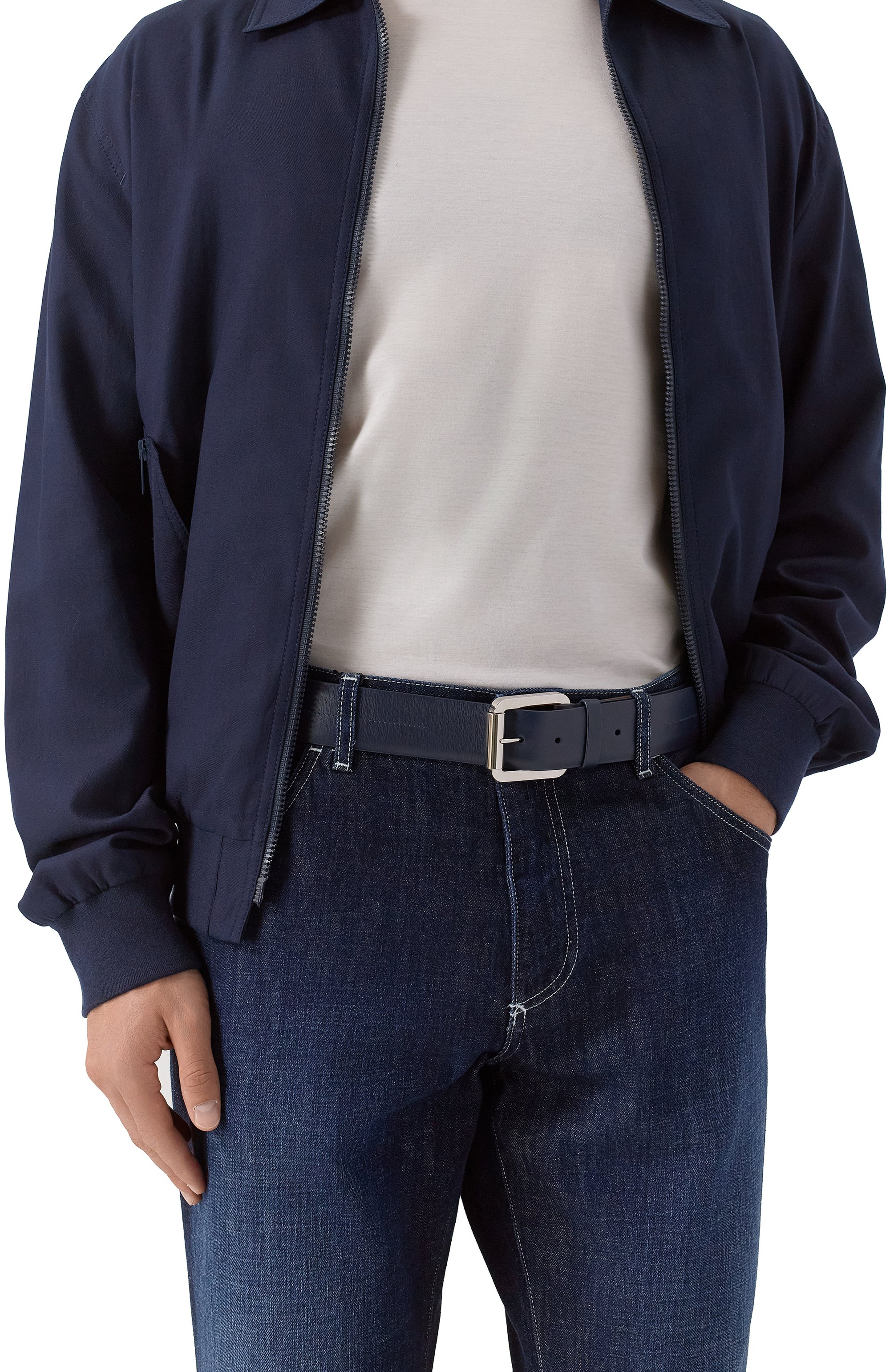 Кожаный ремень ZILLI, арт. B01440M1016VPAL00/120, фото 2