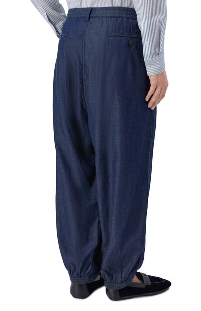 Джоггеры из лиоцелла и хлопка EMPORIO ARMANI, арт. EM005490/AF25156, фото 4