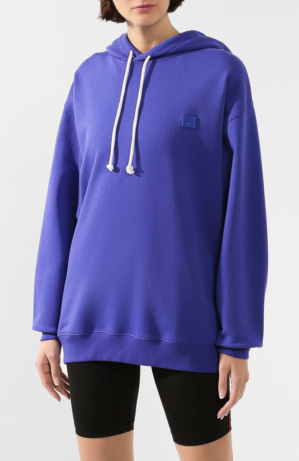 Хлопковое худи ACNE STUDIOS синего цвета по цене 43950 руб., арт. CI0009/W, фото 3 Хлопковое худи ACNE STUDIOS, арт. CI0009/W, фото 3