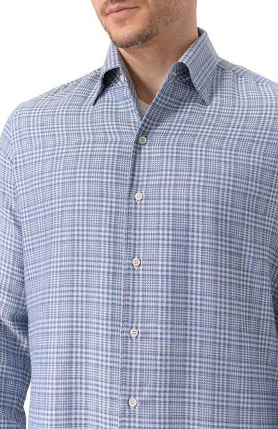 Рубашка из хлопка и кашемира MVST, арт. M0RBIDA/CANNES/SQUARED/505, фото 5