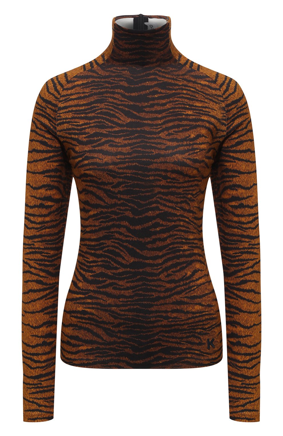 Водолазка из вискозы KENZO коричневого цвета по цене 29950 руб., арт. FA62T08524SV, фото 1 Водолазка из вискозы KENZO, арт. FA62T08524SV, фото 1