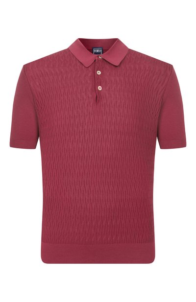 Хлопковое поло FEDELI, арт. MU0D5851/GIZA LIGHT DUSTY, фото 1