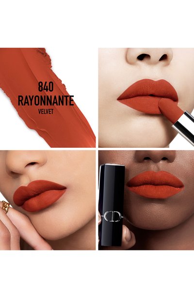 Помада для губ с вельветовым финишем rouge dior, оттенок 840 лучистый (3,5g) DIOR, арт. C035600840, фото 3