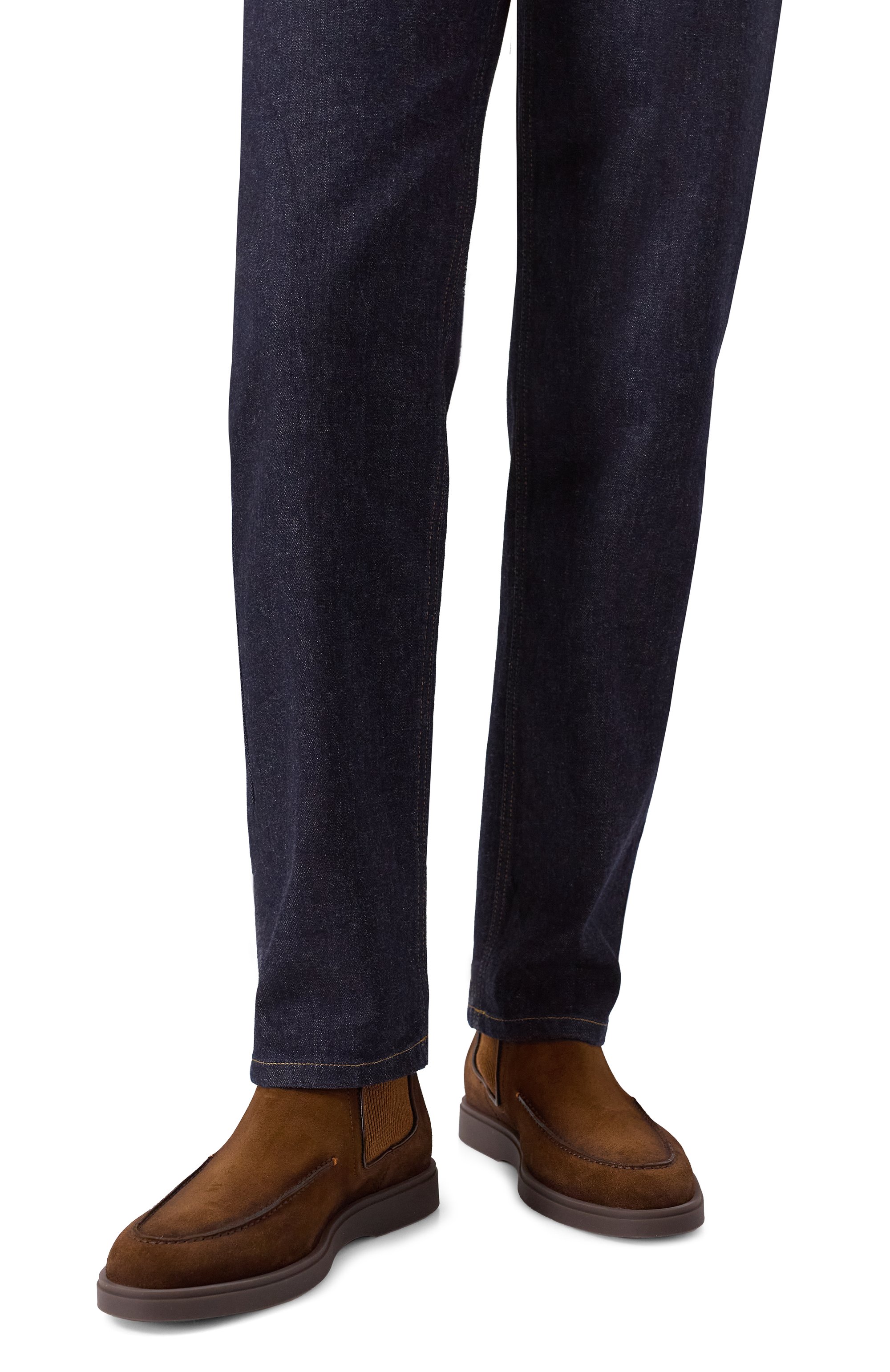 Замшевые челси detroit SANTONI, арт. MGDG19143DKTGGEX, фото 3