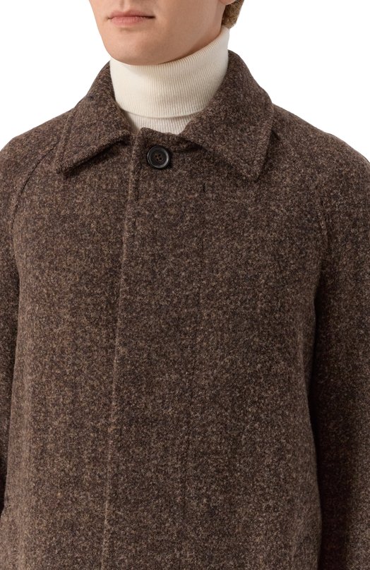 Шерстяное пальто Corneliani 261417-2612204 Коричневый  261417-2612204 Фото 5