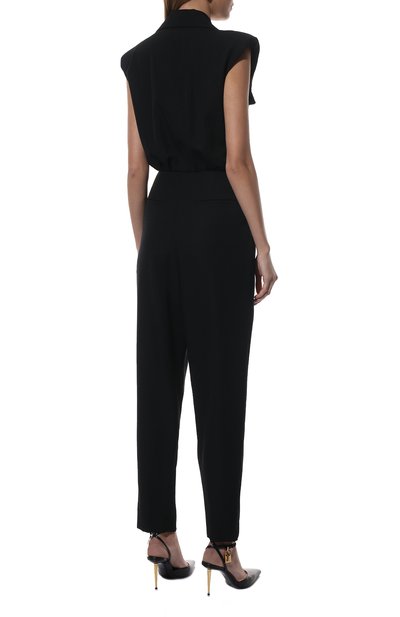 Шерстяной комбинезон BALMAIN черного цвета по цене 238500 руб., арт. XF1PW060/WB05, фото 4 Шерстяной комбинезон BALMAIN, арт. XF1PW060/WB05, фото 4