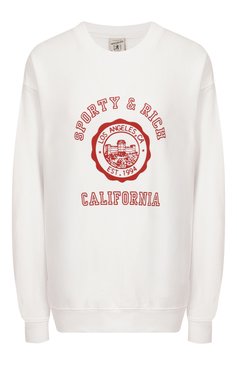 Хлопковый свитшот SPORTY AND RICH, арт. ST071606508WH01, фото 1