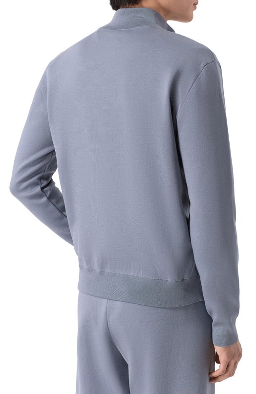 Кардиган из хлопка и шелка MVST M26.CSM.K418/M0142 Голубой  M26.CSM.K418/M0142 Фото 4