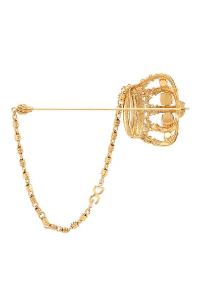 Брошь DOLCE & GABBANA золотого цвета по цене 79950 руб., арт. WPL1C1/W1111, фото 2 Брошь DOLCE & GABBANA, арт. WPL1C1/W1111, фото 2