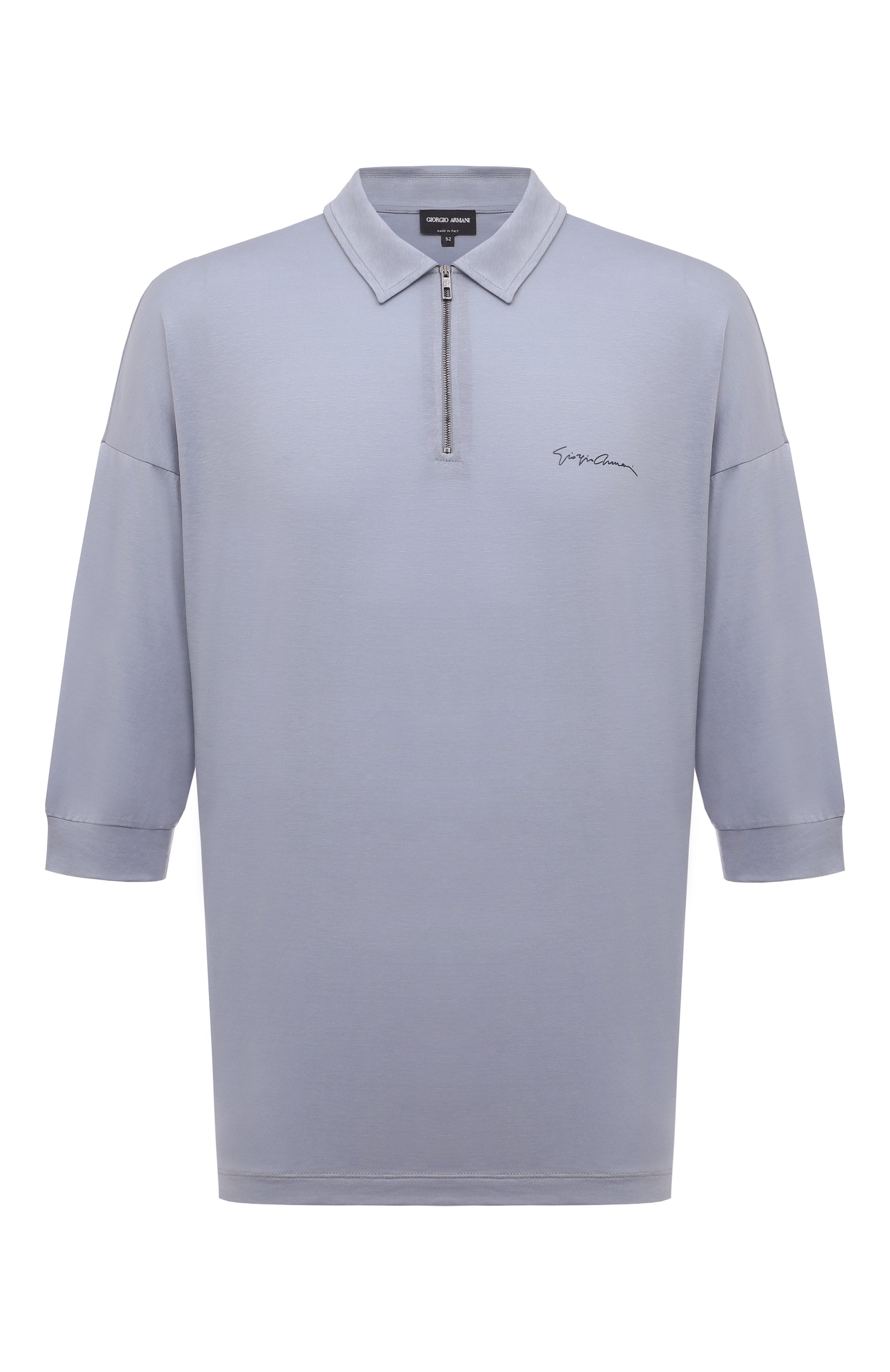 Поло из лиоцелла и хлопка GIORGIO ARMANI, арт. 3DSF53/SJCBZ, фото 1