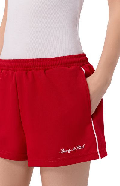 Шорты SPORTY AND RICH красного цвета по цене 24300 руб., арт. SH061710326RE33, фото 5 Шорты SPORTY AND RICH, арт. SH061710326RE33, фото 5
