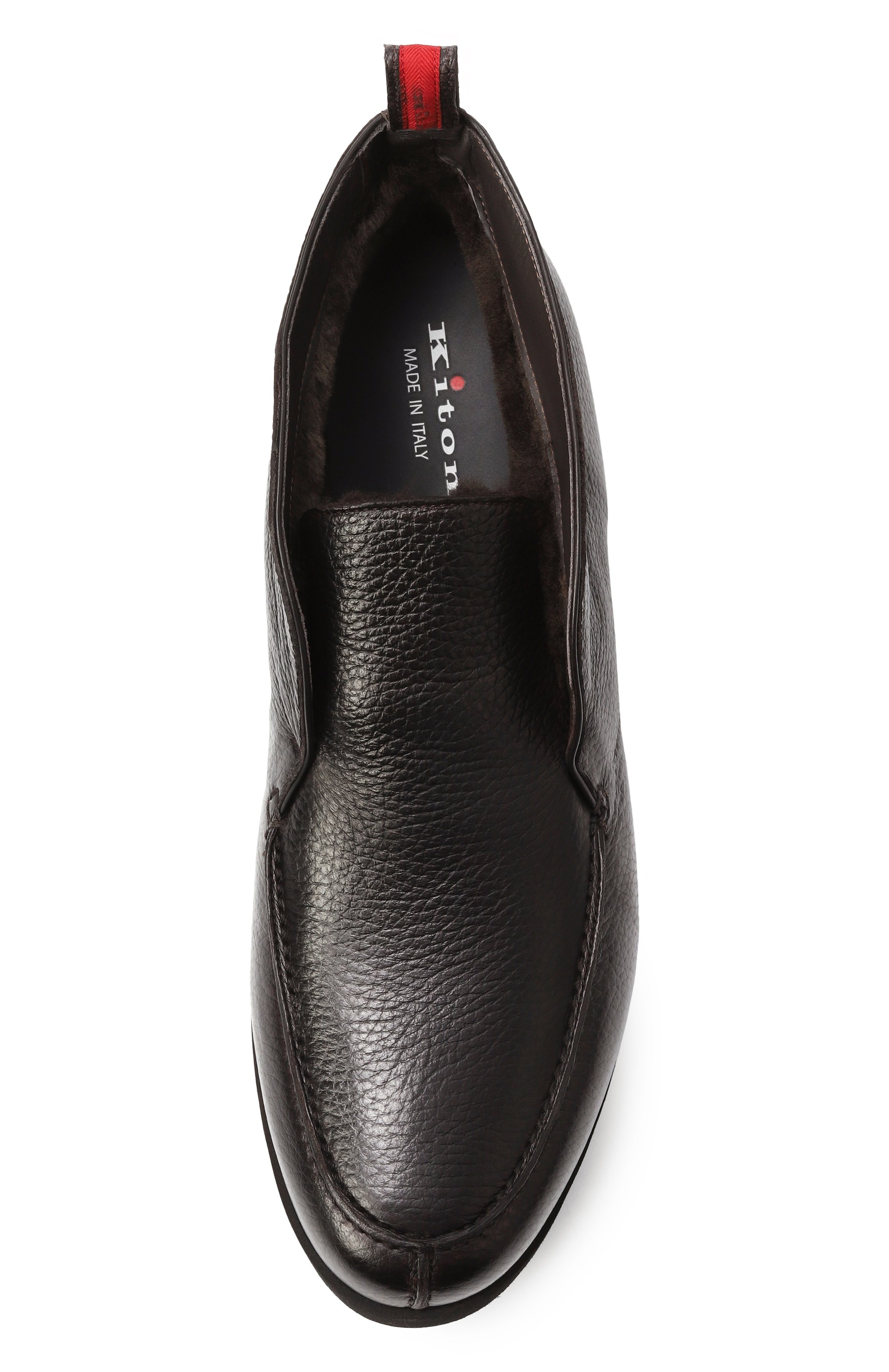 Кожаные ботинки KITON темно-коричневого цвета по цене 171500 руб., арт. USSA105N0012601, фото 6 Кожаные ботинки KITON, арт. USSA105N0012601, фото 6