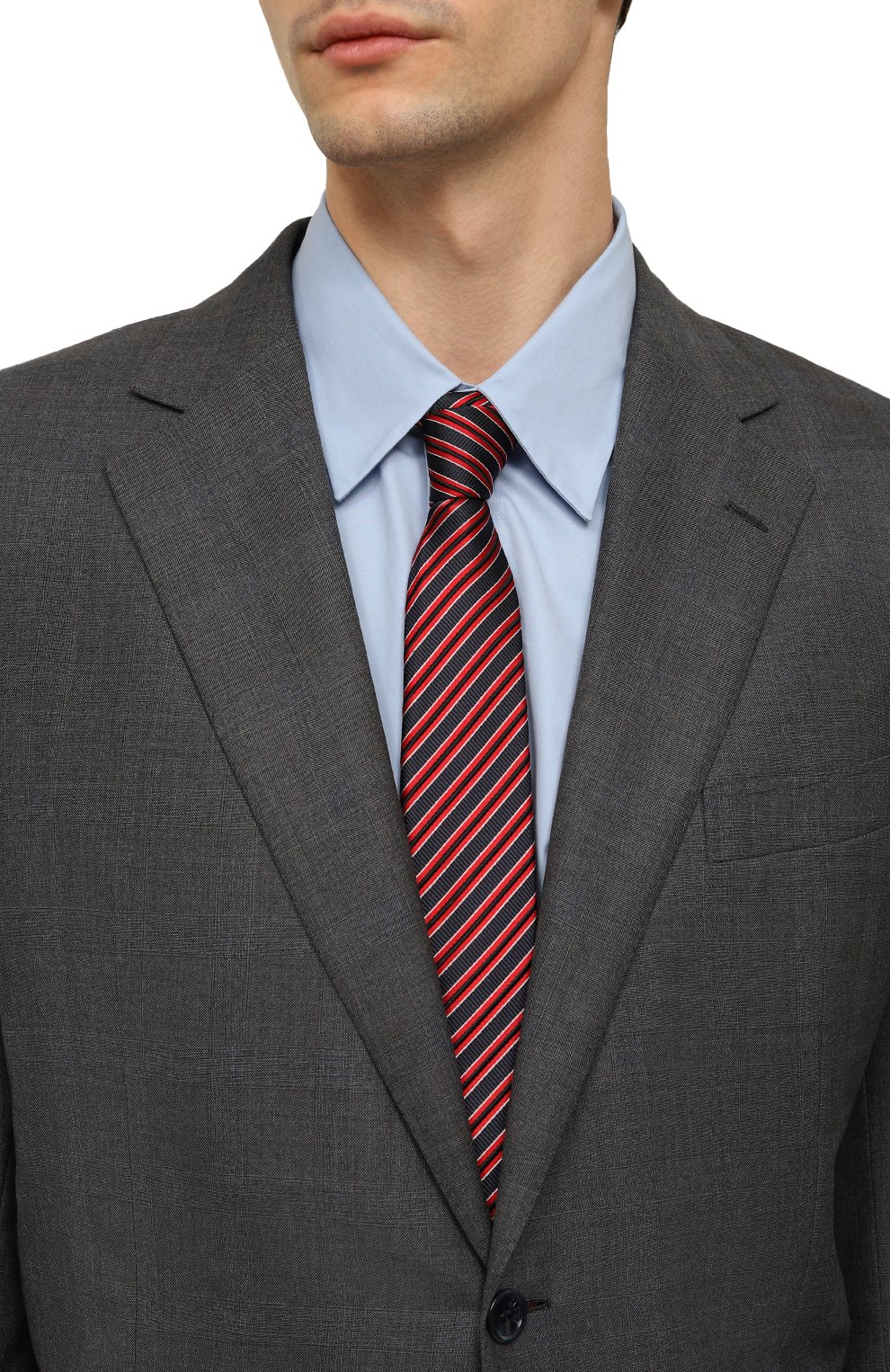 Галстук из шелка и хлопка GIORGIO ARMANI, арт. 360054/3F941, фото 2